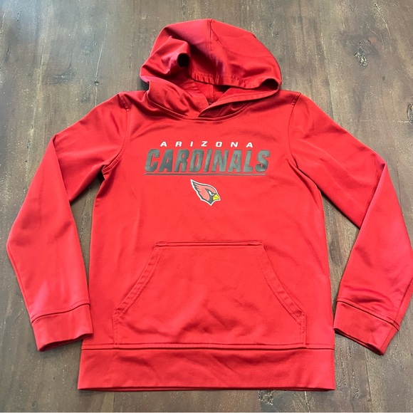 NFL Team Apparel Youth Red Arizona Cardinals Hoodie - Picture 1 of 5